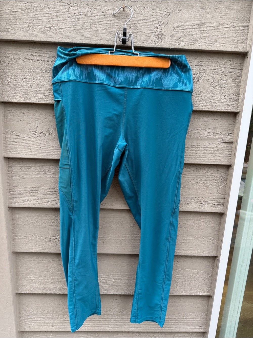 Prana Teal Active Leggings - Comfortable Stretch Bottoms, quick dry